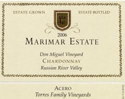 Marimar Estate Don Miguel Vineyard Chardonnay Acero Russian River Valley, California 2011